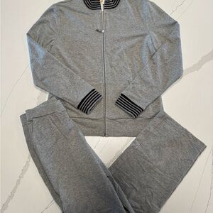 Talbots gray track suit